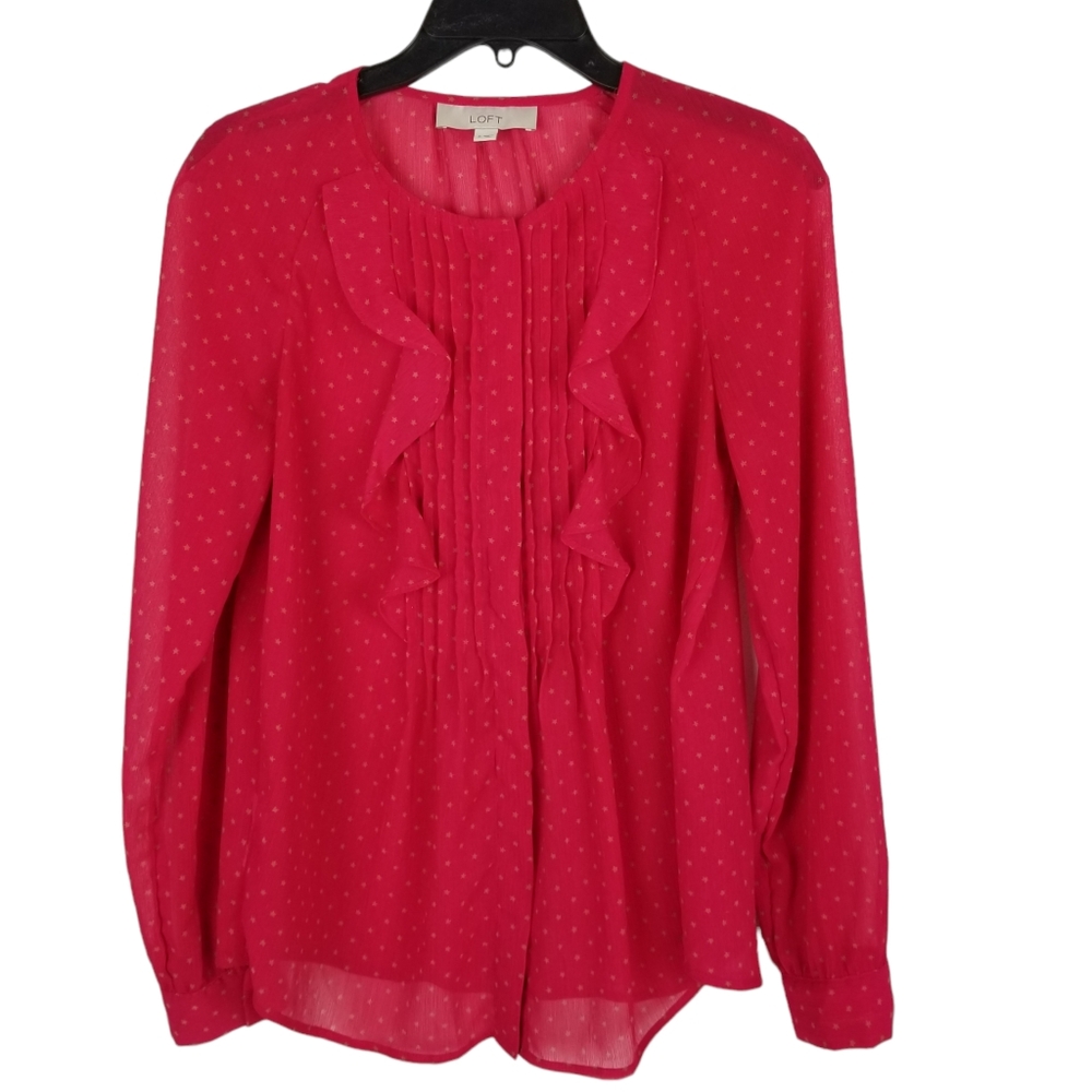 Ann Taylor Loft Button Front Blouse
